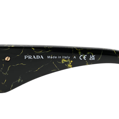 Prada Acetate Symbole Sunglasses SPR 14Z Black Marble 6 of 7