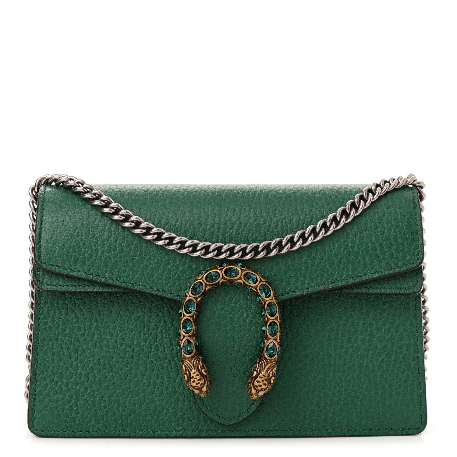 Gucci Calfskin Super Mini Dionysus Shoulder Bag Emerald 1 of 9