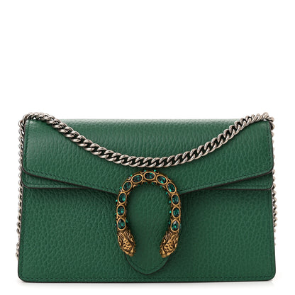Gucci Calfskin Super Mini Dionysus Shoulder Bag Emerald 1 of 9