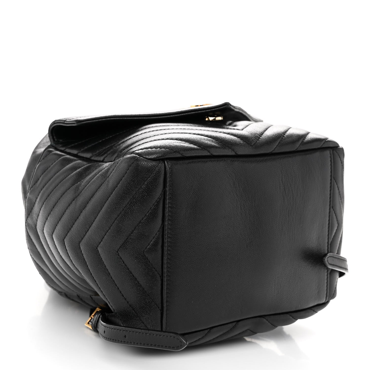 Saint Laurent Lambskin Matelasse Monogram Joe Backpack Black 4 of 9
