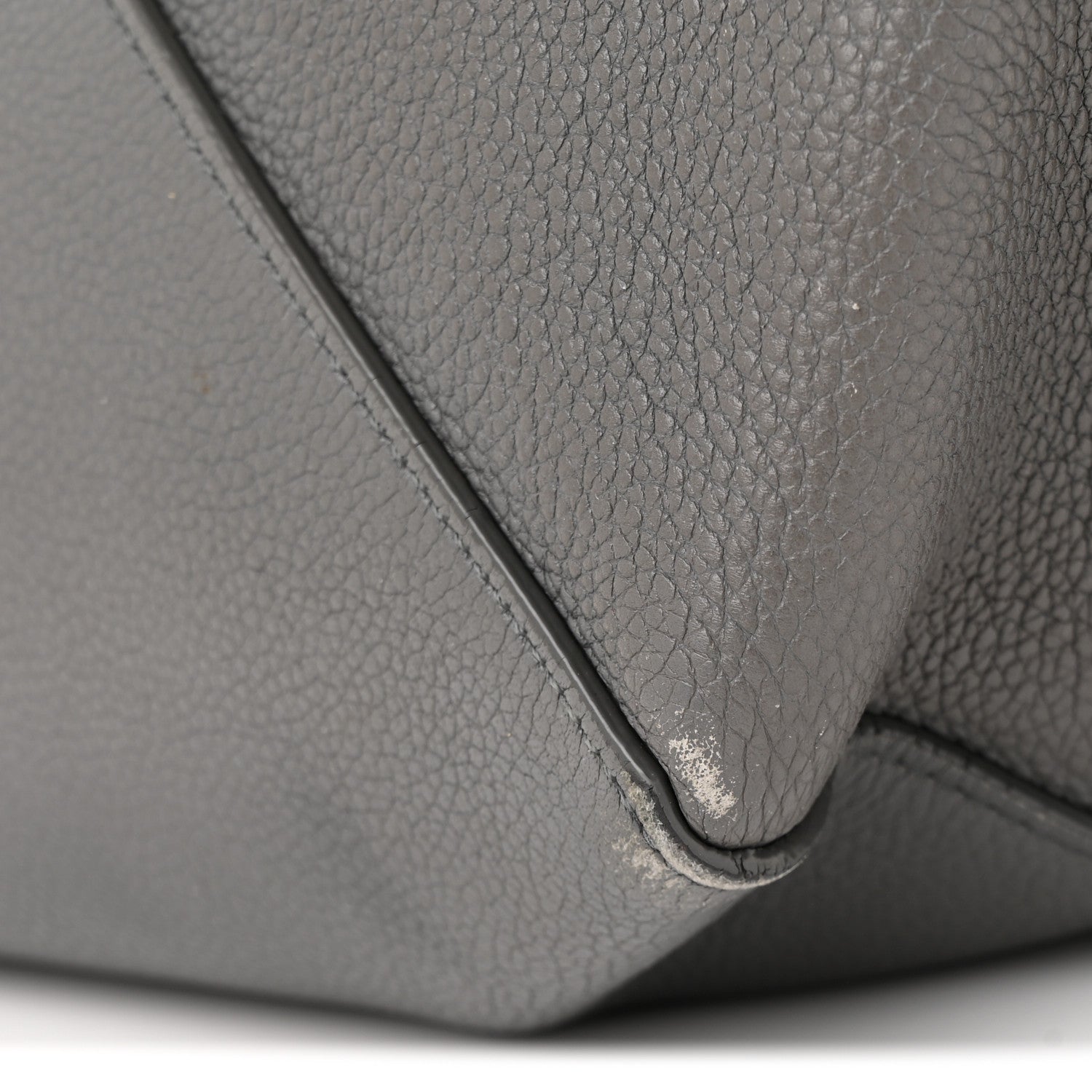 Celine Soft Grained Calfskin Medium Belt Cabas Phantom Grey 10 of 15