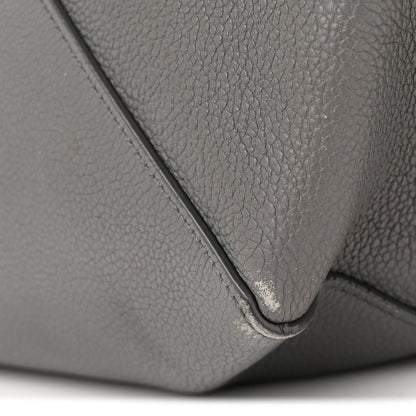 Celine Soft Grained Calfskin Medium Belt Cabas Phantom Grey 10 of 15