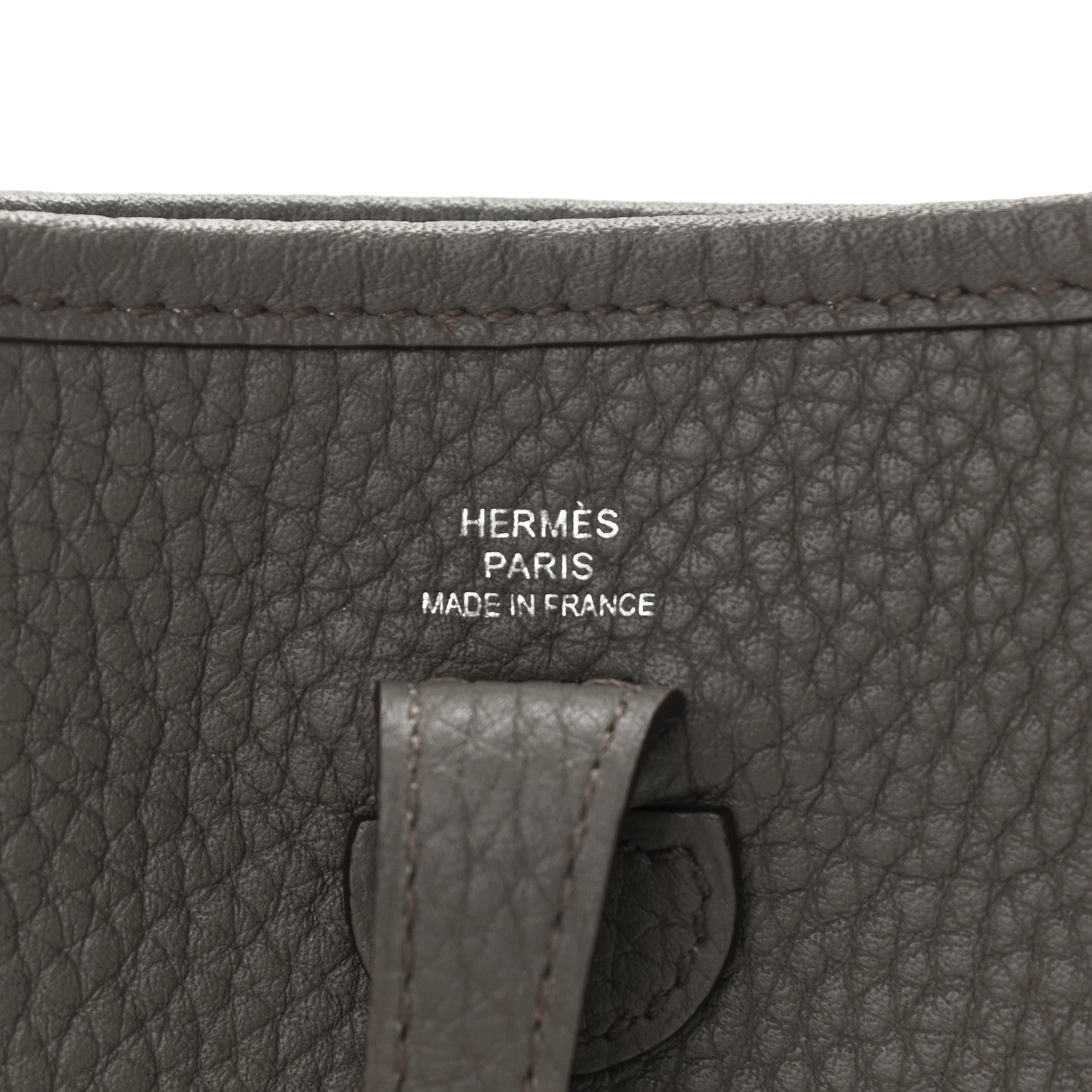 Hermes Taurillon Clemence Amazone Evelyne TPM Etain Cuivre 5 of 10