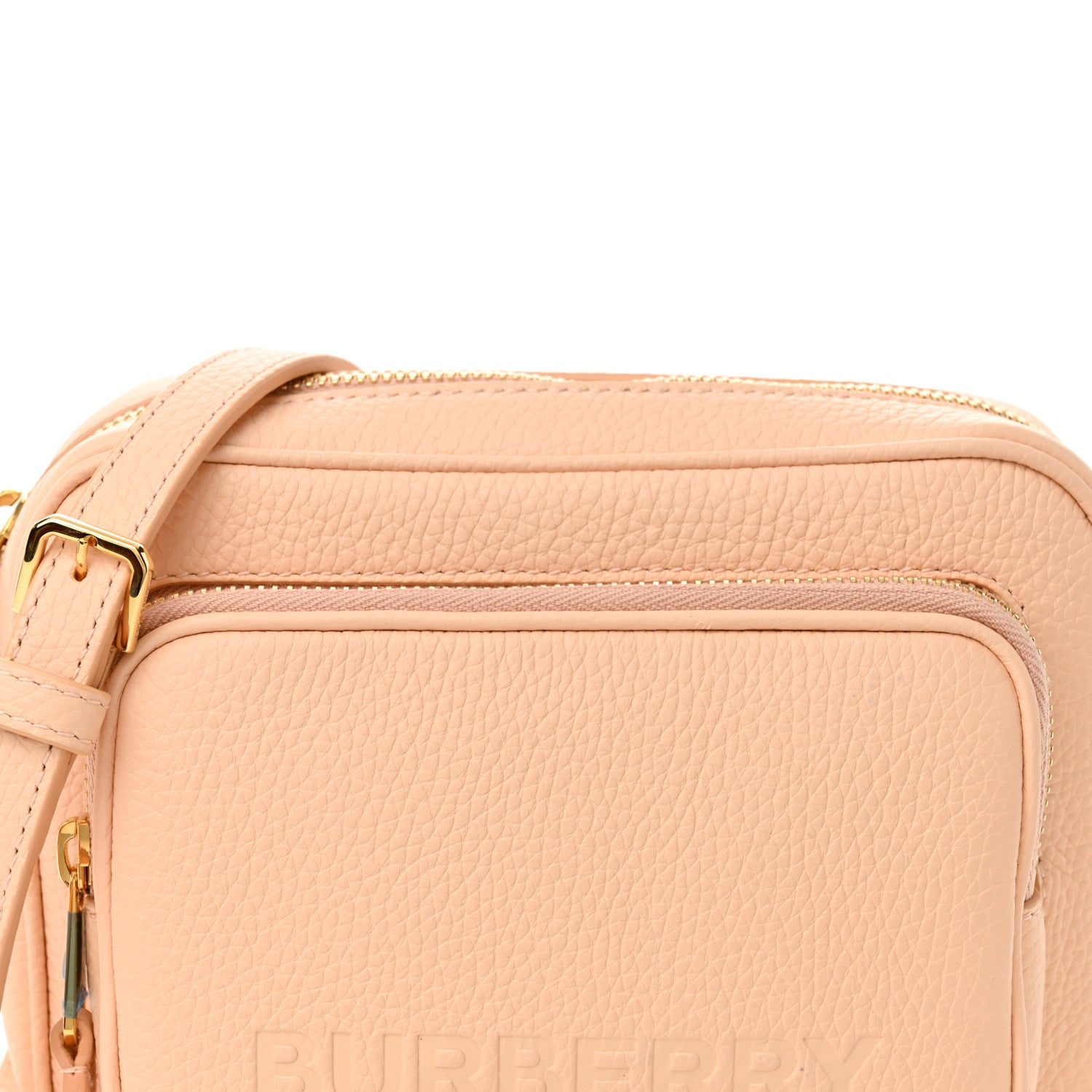 Burberry Grained Calfskin Small Camera Bag Peach Pink 8 of 11