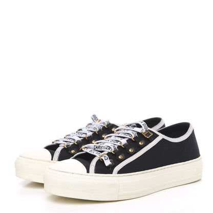 Christian Dior Canvas Walk'N'Dior Low Top Sneakers 38.5 Black 3 of 10