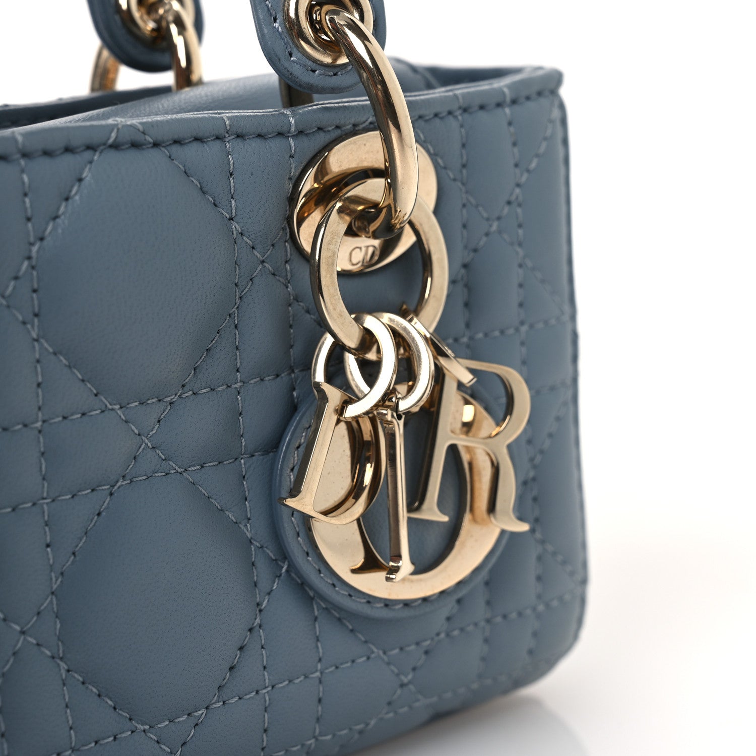 Christian Dior Lambskin Cannage Micro Lady D-Joy Cloud Blue 11 of 14