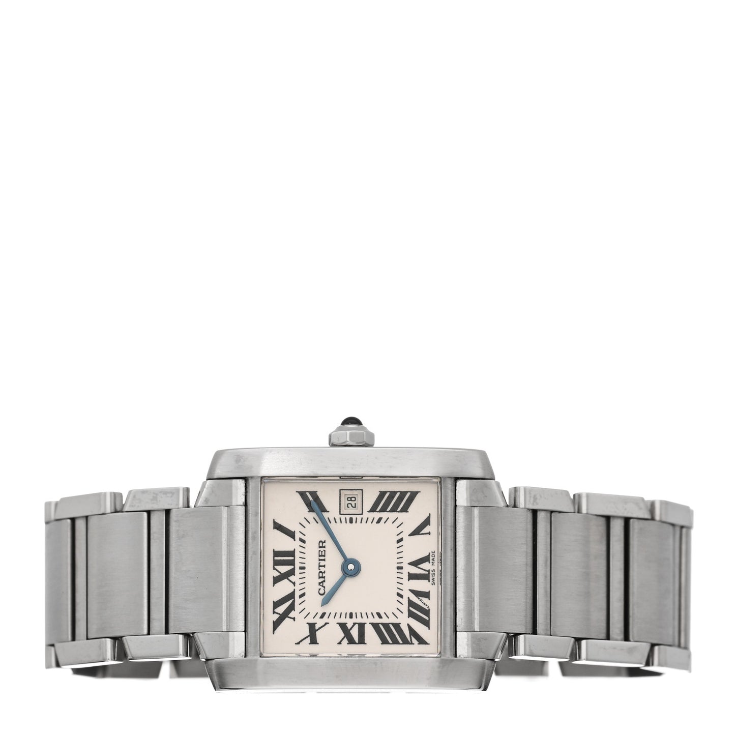 Stainless Steel 25mm Tank Francaise Quartz Watch