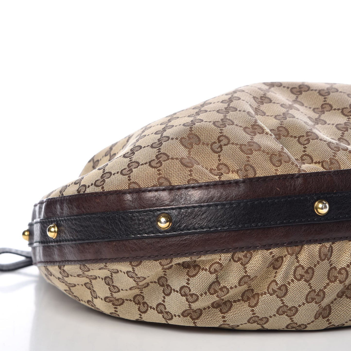 Monogram Medium Interlocking Hobo Dark Brown