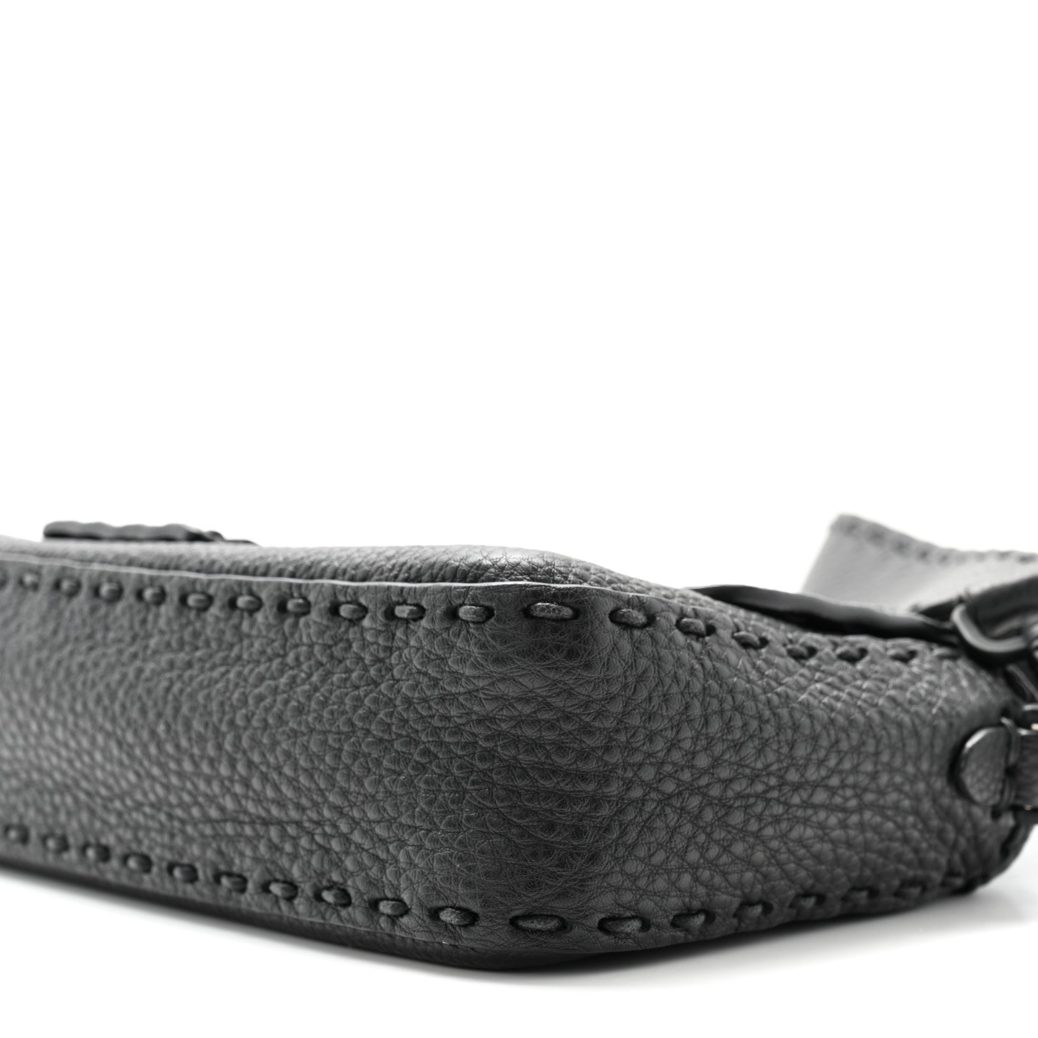 Fendi Cuoio Romano Selleria Baguette Black 10 of 11