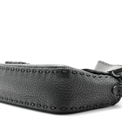 Fendi Cuoio Romano Selleria Baguette Black 10 of 11