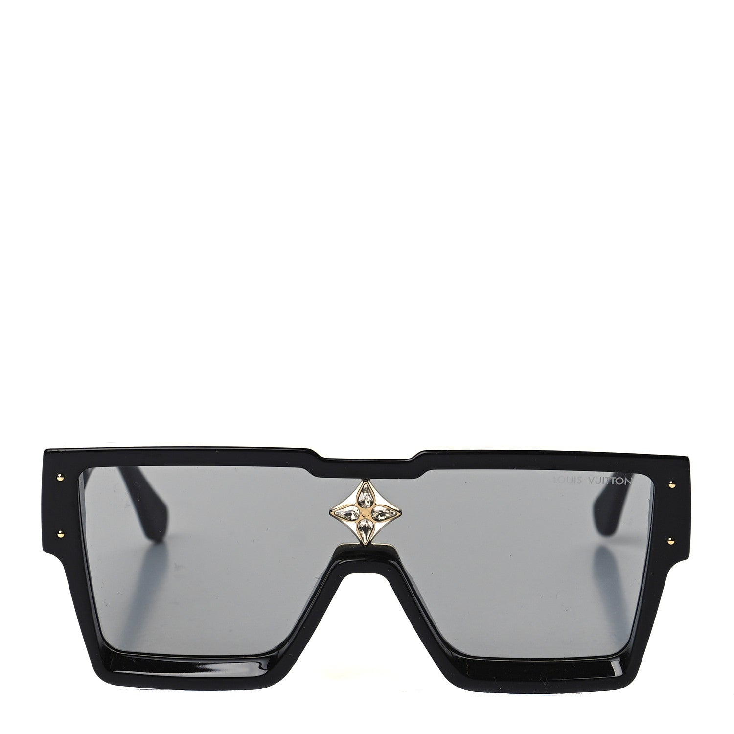 Louis Vuitton Acetate Swarovski Crystal Cyclone Sunglasses Z1578W Black 3 of 8