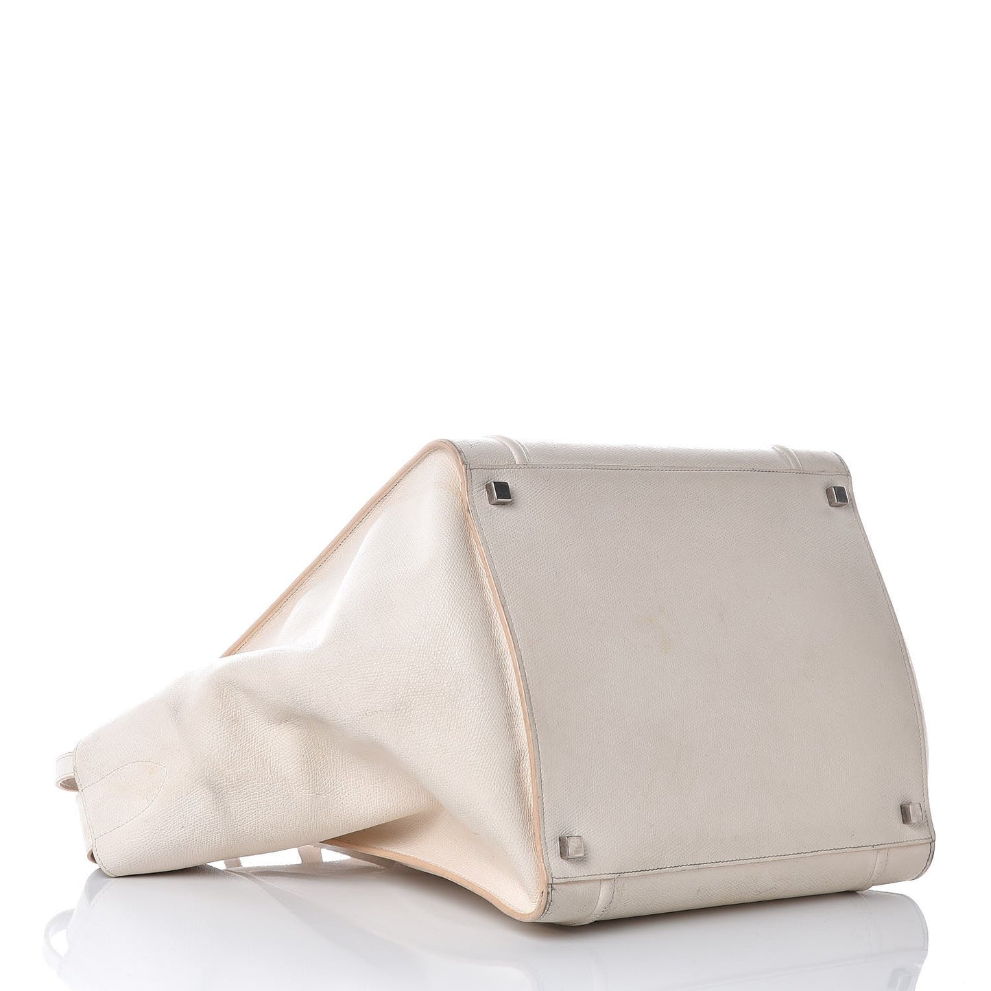 Grained Calfskin Medium Phantom Luggage Cream