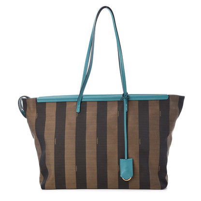 Fendi Pequin Vitello Medium Roll Tote Tobacco Lago 1 of 10