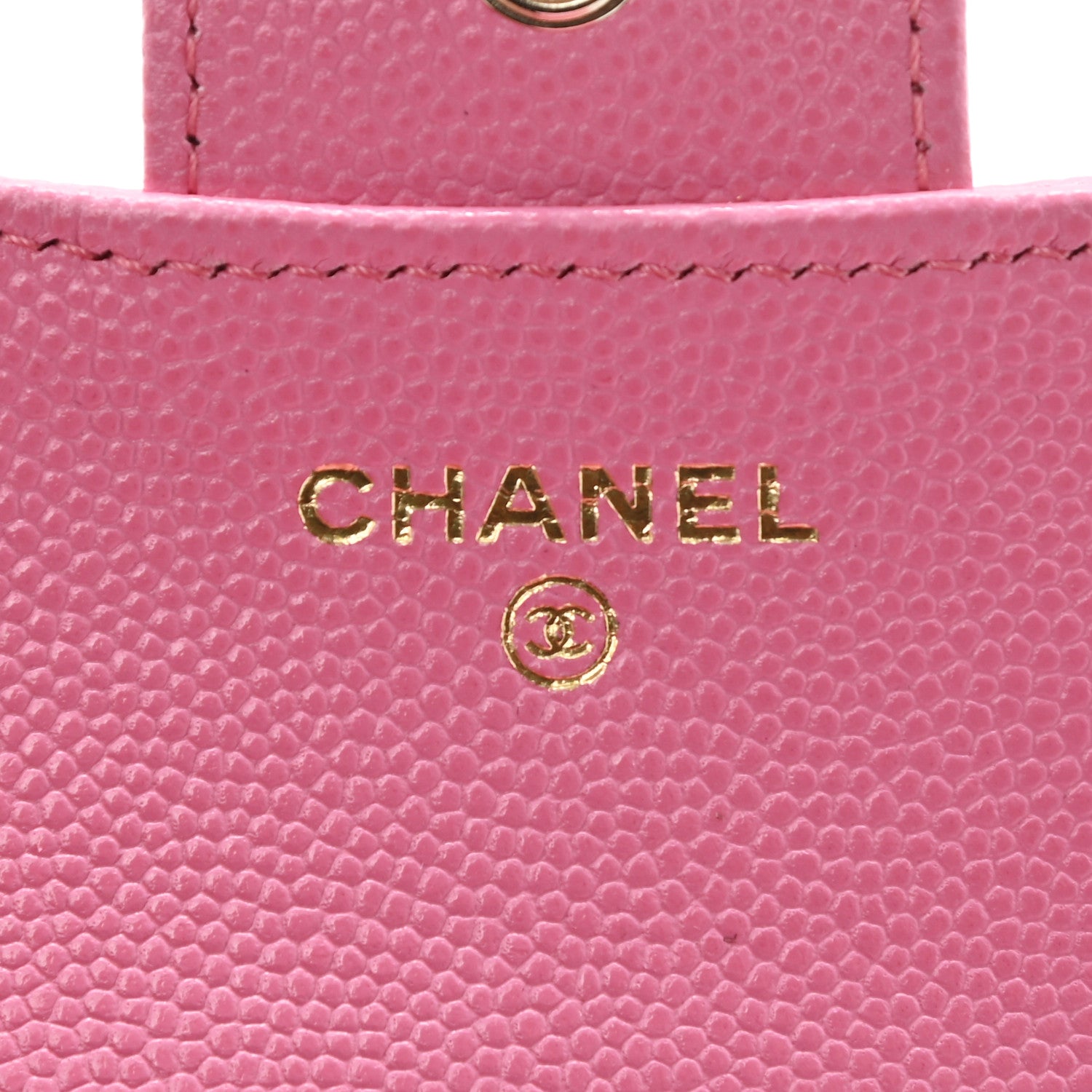 Chanel Caviar Quilted Compact Flap Wallet Pink 6 of 9