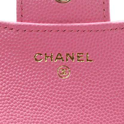 Chanel Caviar Quilted Compact Flap Wallet Pink 6 of 9
