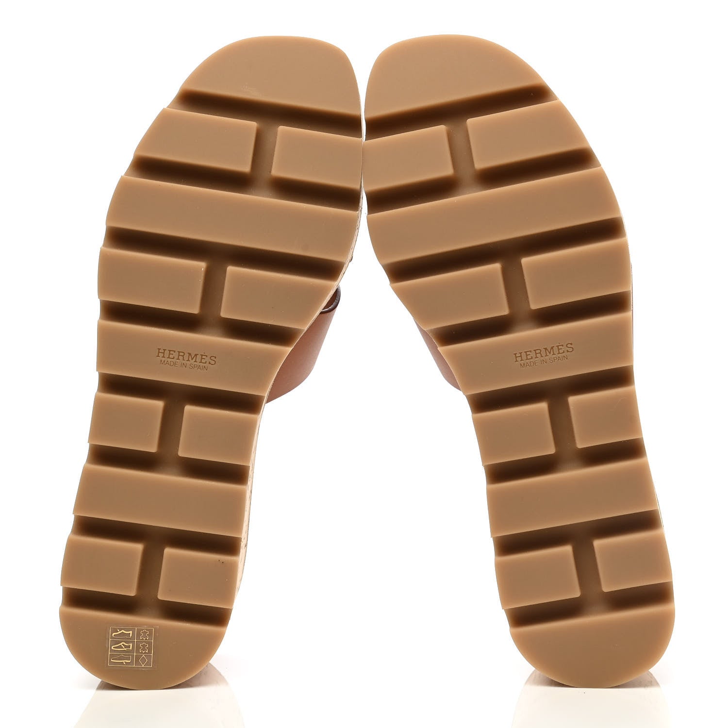 Hermes Calfskin Cork Eze 30 Sandals 37 Marron Glaise 5 of 9