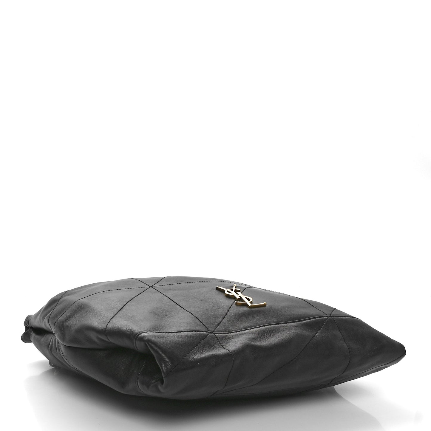 Lambskin Matelasse Monogram Medium Jamie 4.3 Pochon Black