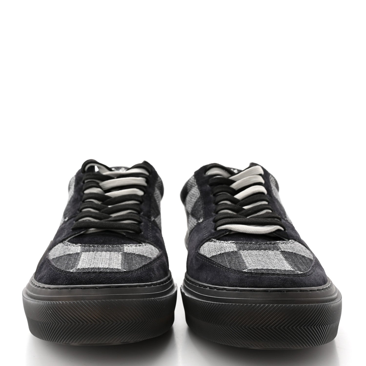 Louis Vuitton Damier Distorted Mens LV Ollie Sneakers 8.5 Black 2 of 11