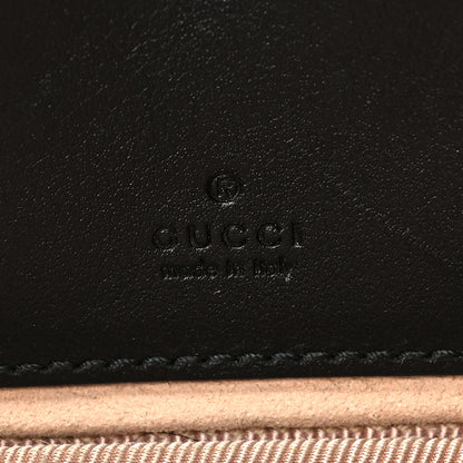 Gucci Calfskin Matelasse Mini GG Marmont Chain Crossbody Bag Black 6 of 7