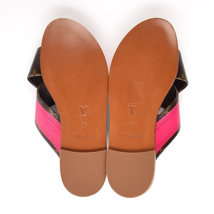 Louis Vuitton Monogram Panorama Flat Mules 36 Cacao 7 of 8