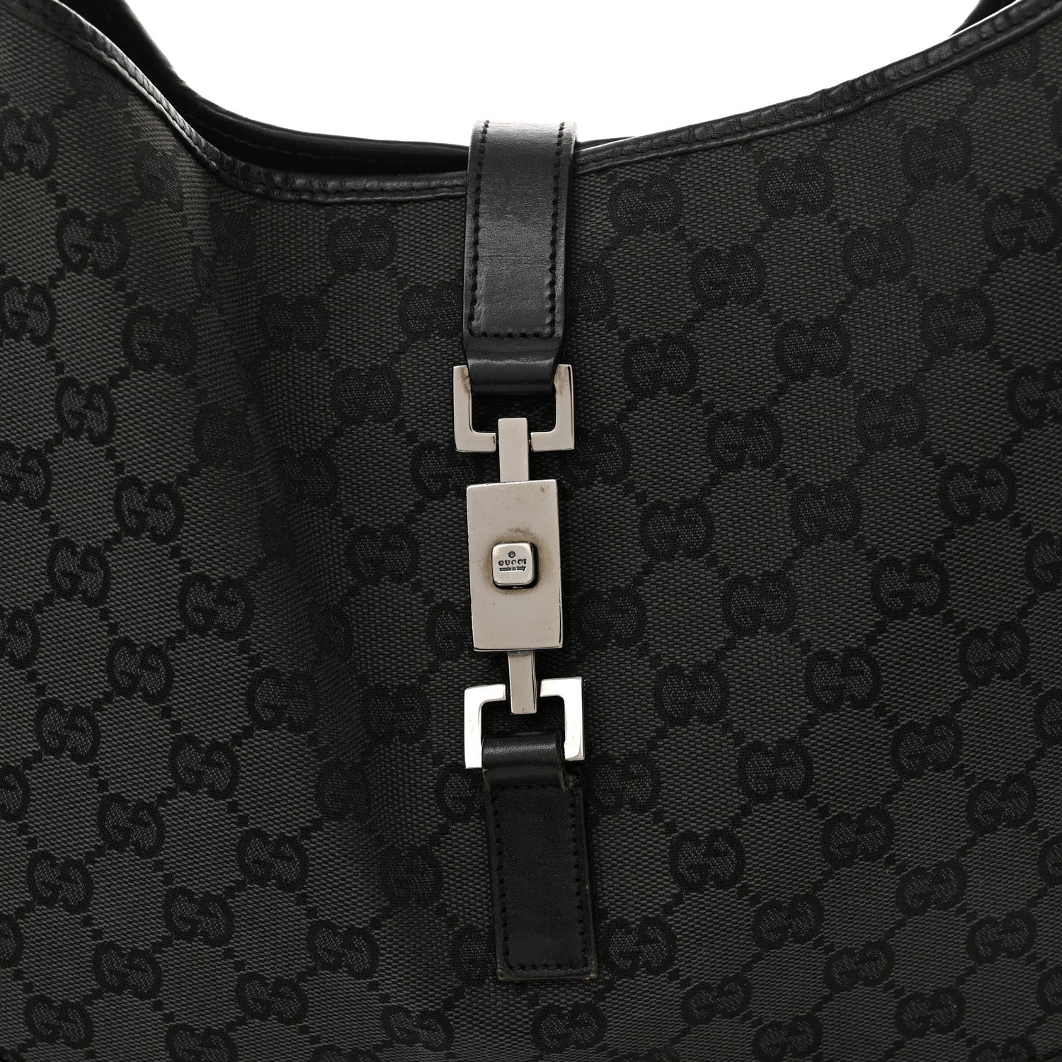 Gucci Monogram Jackie O Hobo Black 8 of 16