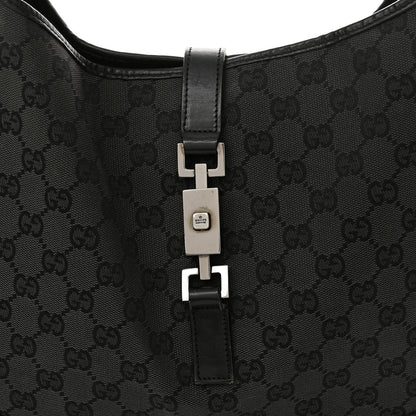 Gucci Monogram Jackie O Hobo Black 8 of 16