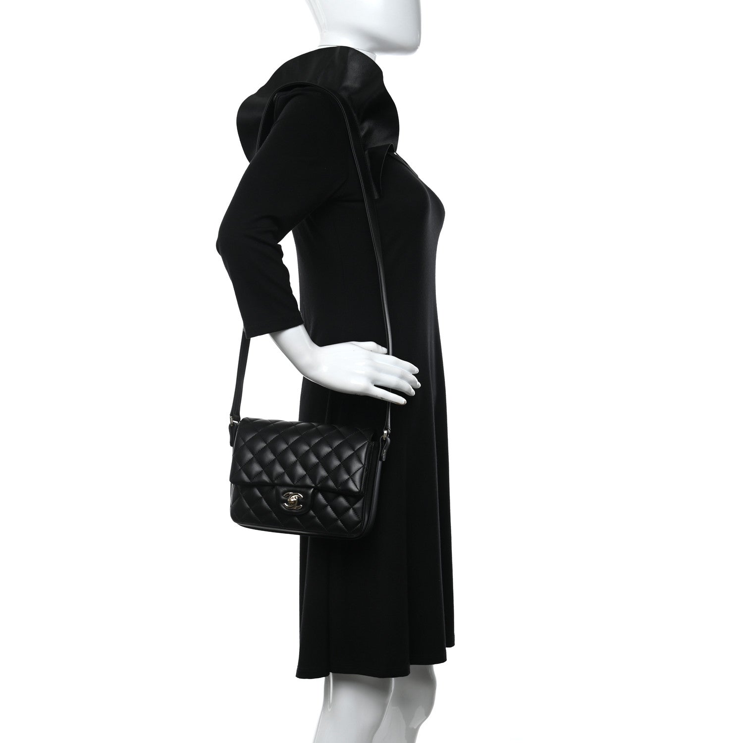 Chanel Calfskin Quilted Bolero De Chanel Flap Bag Black 2 of 9