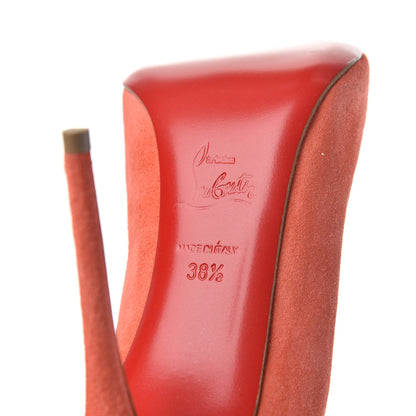Christian Louboutin Veau Velours Pigalle Follies 100 Pumps 38.5 Charlotte 7 of 13