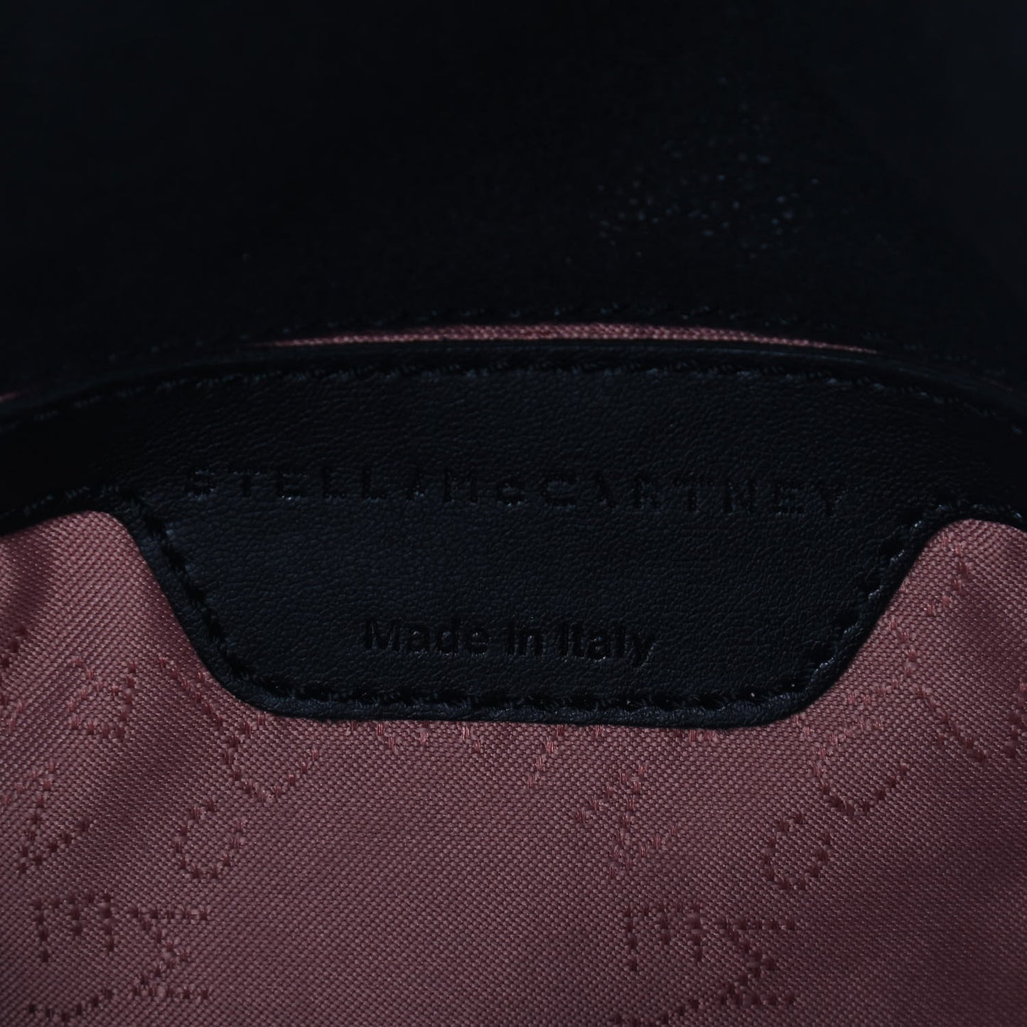 Shaggy Deer Pearl Studded Falabella Crossbody Clutch Black