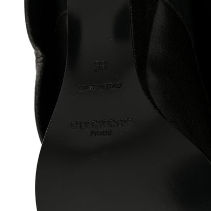 Givenchy Aged Calfskin Cowboy Shark Lock Ankle Boots  36 Black 7 of 8
