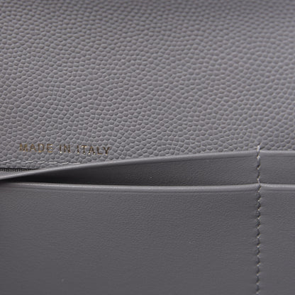 Chanel Caviar Quilted Medium Flap Wallet Grey 7 of 9