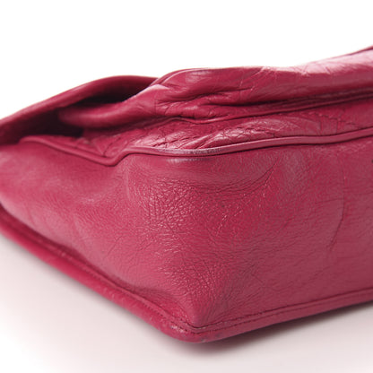 Saint Laurent Crinkled Calfskin Matelasse Monogram Medium Niki Chain Satchel Freesia 6 of 21