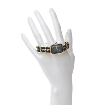 Chanel Stainless Steel Lambskin 20mm Chain Premiere Quartz Watch Gold M 2 of 6