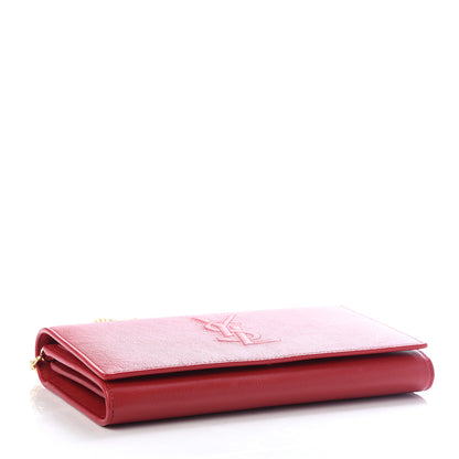Saint Laurent Calfskin Belle de Jour Chain Clutch Rouge Orient 4 of 10