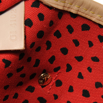 Louis Vuitton Monogram Kusama Waves Neverfull MM Red 10 of 10