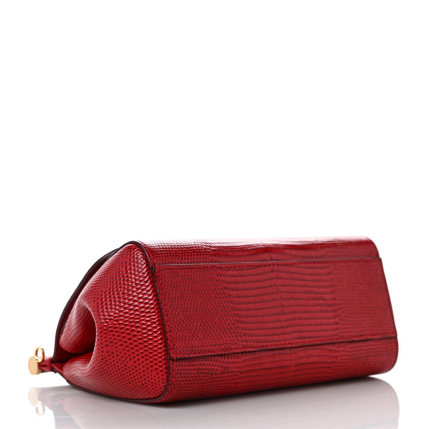 Dolce & Gabbana Stampa Iguana Crystal Mini Miss Sicily Satchel Red 3 of 7