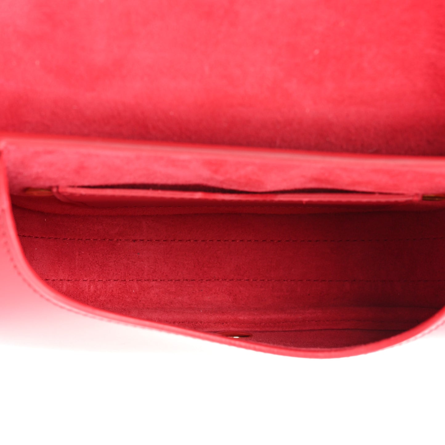 Box Calfskin Small Bobby Flap Red