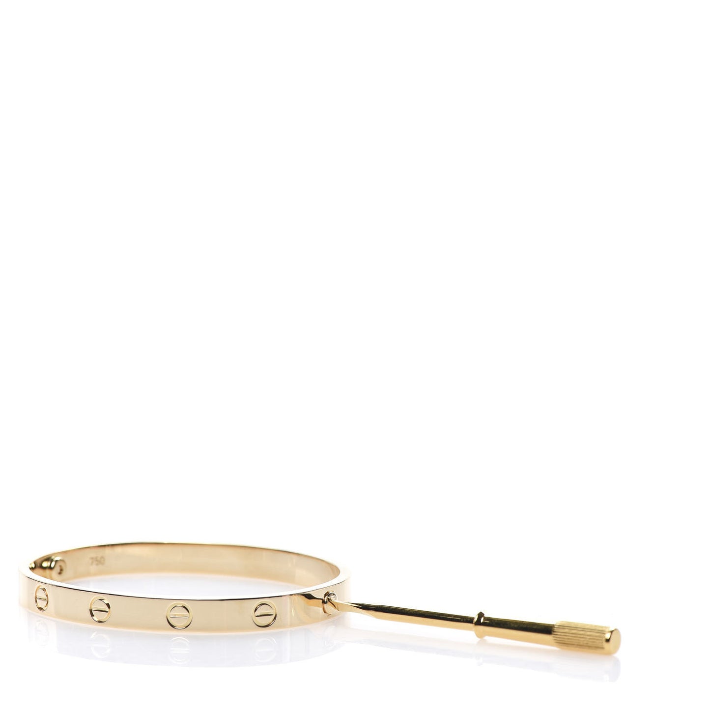 18K Yellow Gold LOVE Bracelet 17