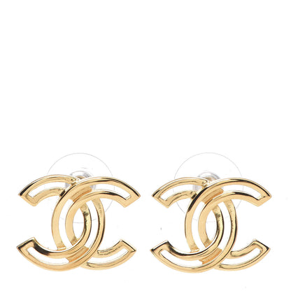 Chanel Metal Obazine CC Earrings Gold 1 of 4