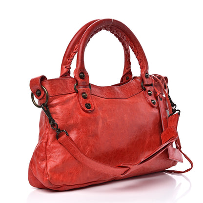 Balenciaga Agneau Classic Hardware First Rouge Coquelicot 2 of 16
