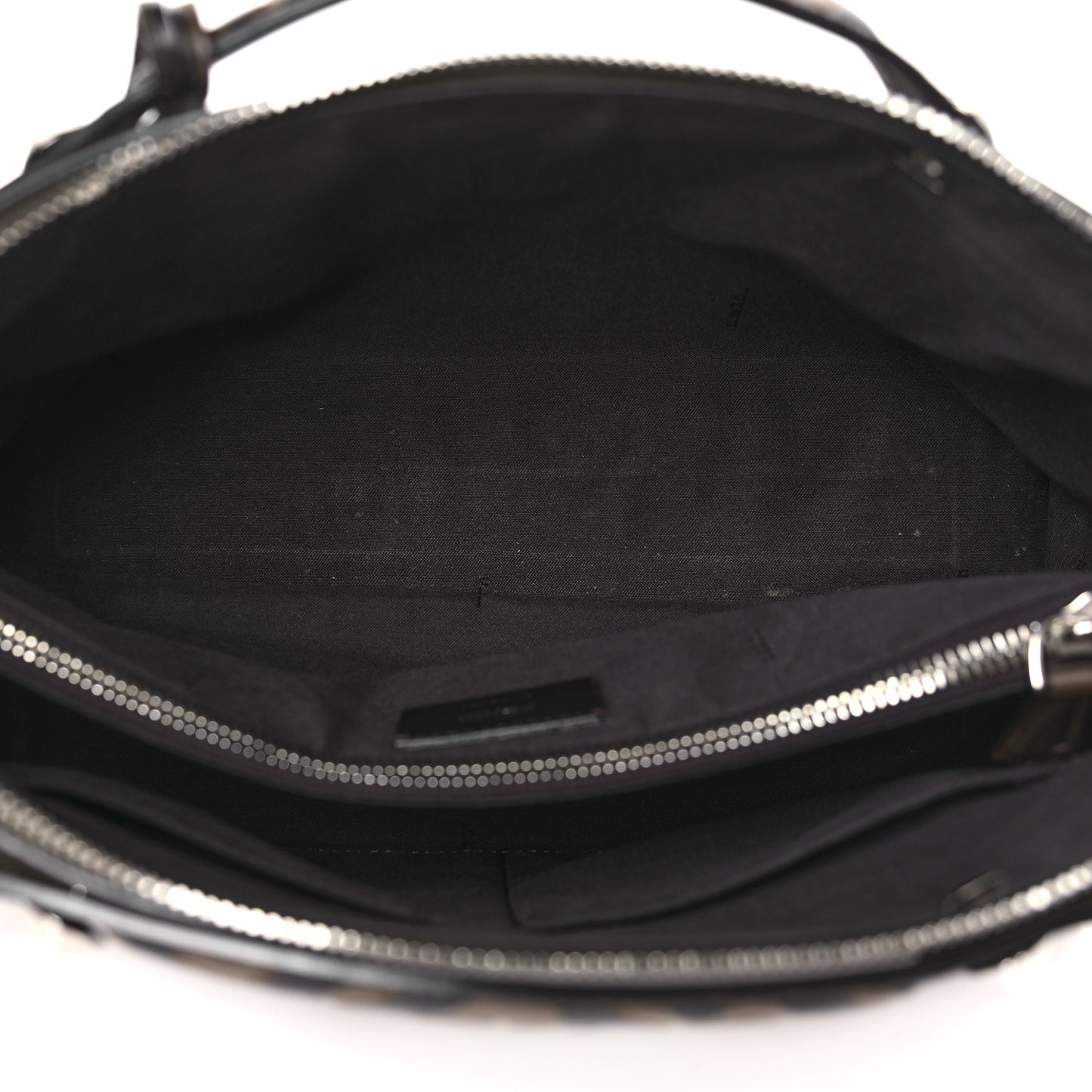 Vitello Dolce Bi-Color FF 1974 Embossed Medium By The Way Boston Bag Maya Black