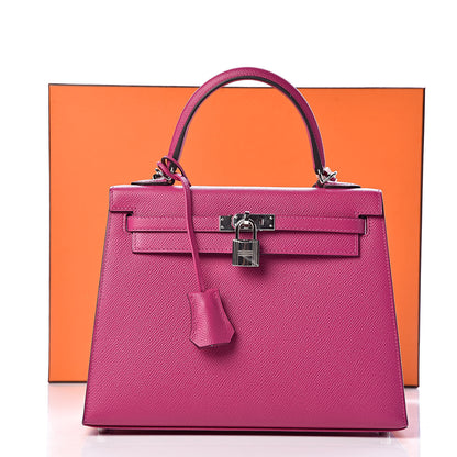 Hermes Epsom Kelly Sellier 25 Rose Pourpre 41 of 41