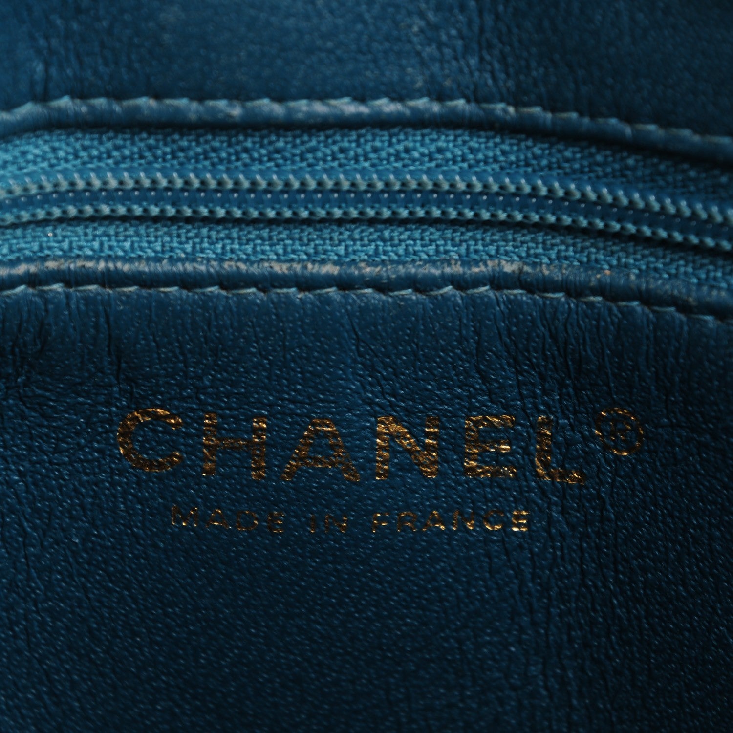 Chanel Caviar Quilted Medallion Tote Turquoise 7 of 8