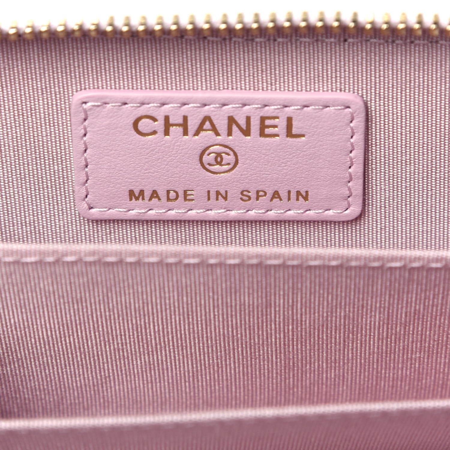 Chanel Lambskin Quilted Chanel 19 Zip Around Coin Purse Wallet Light Pink 6 of 7