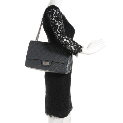 Chanel Aged Calfskin 2.55 Reissue 227 Flap Dark Grey 2 of 8