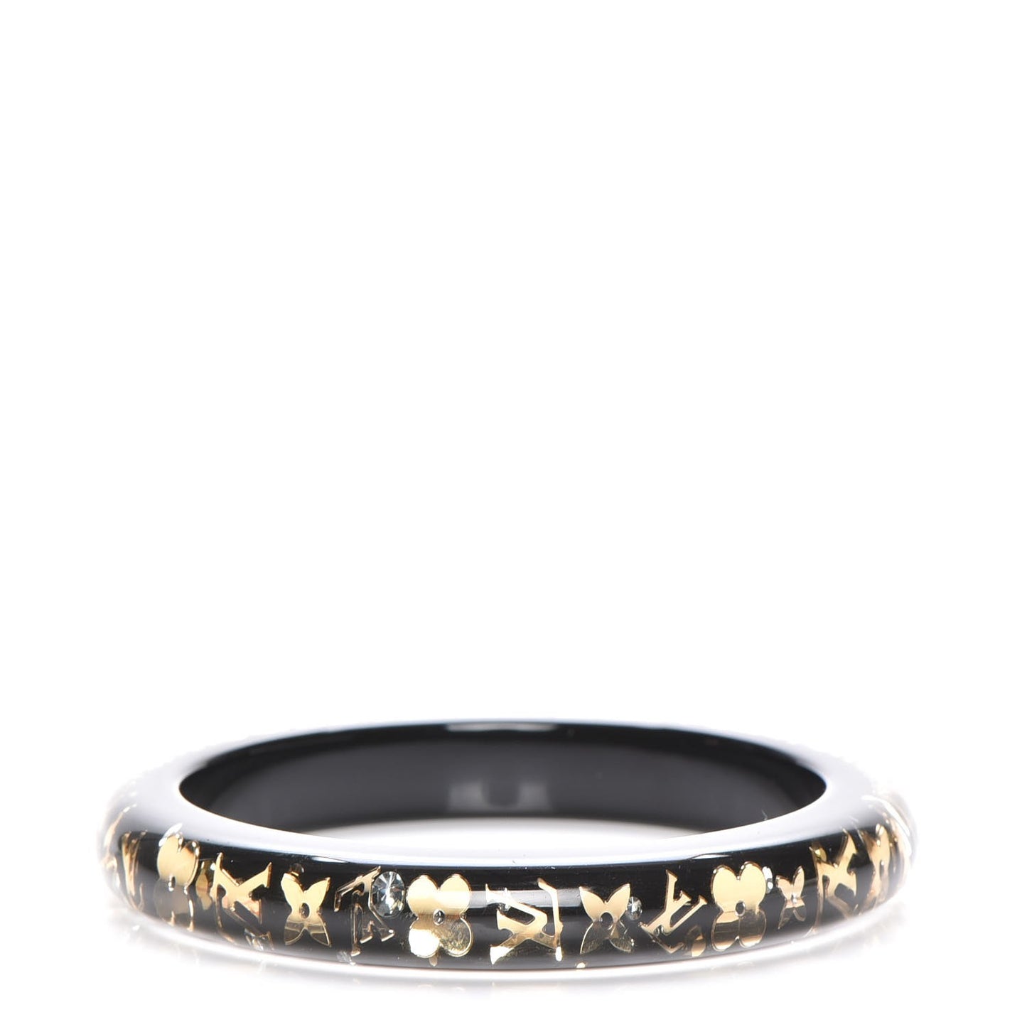 Resin Swarovski Medium Inclusion Bracelet PM Black