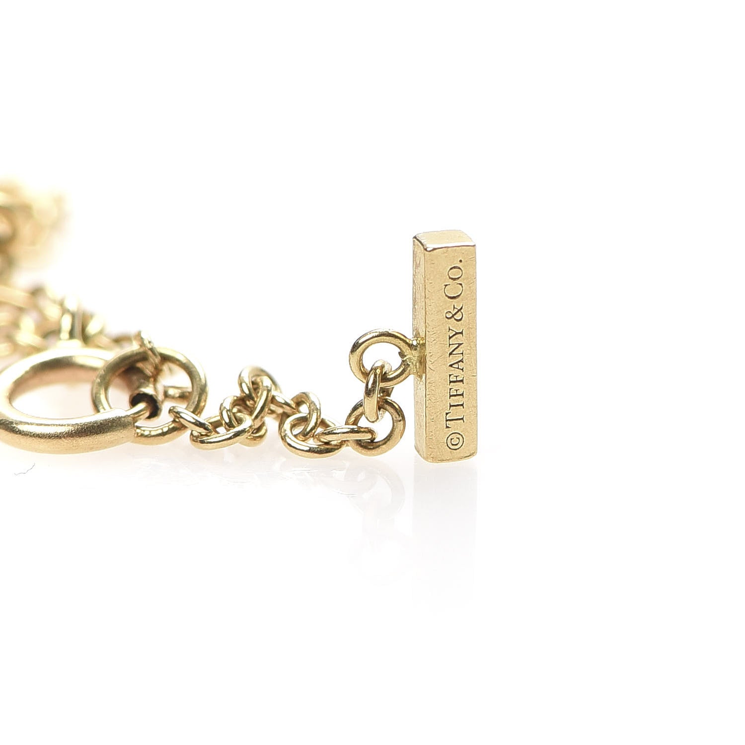 Tiffany 18K Yellow Gold T Smile Bracelet 4 of 5