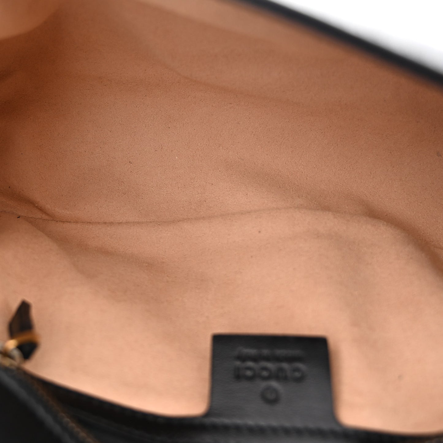 Calfskin Matelasse Small GG Marmont Shoulder Bag Black