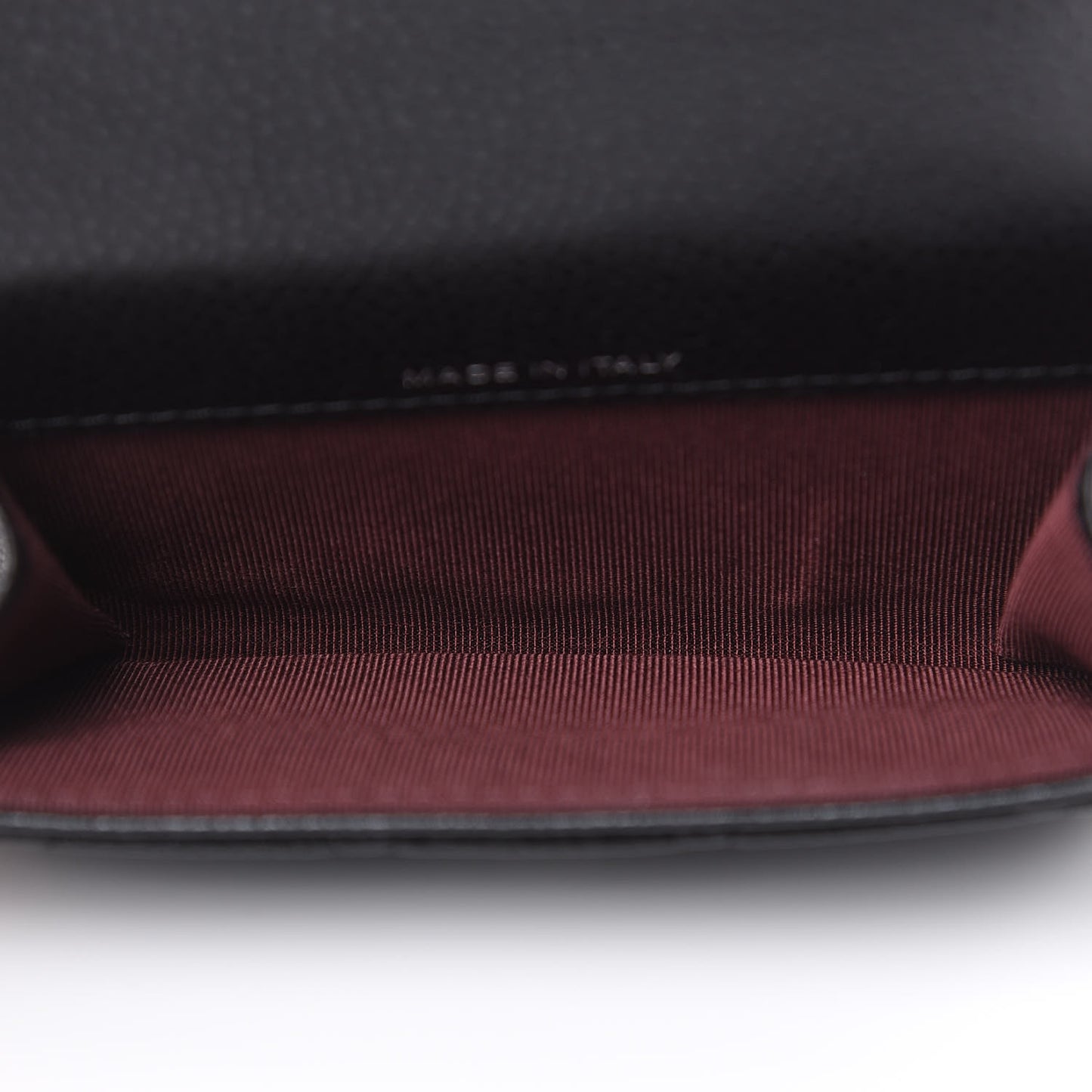 Caviar Quilted Flap Card Holder Black