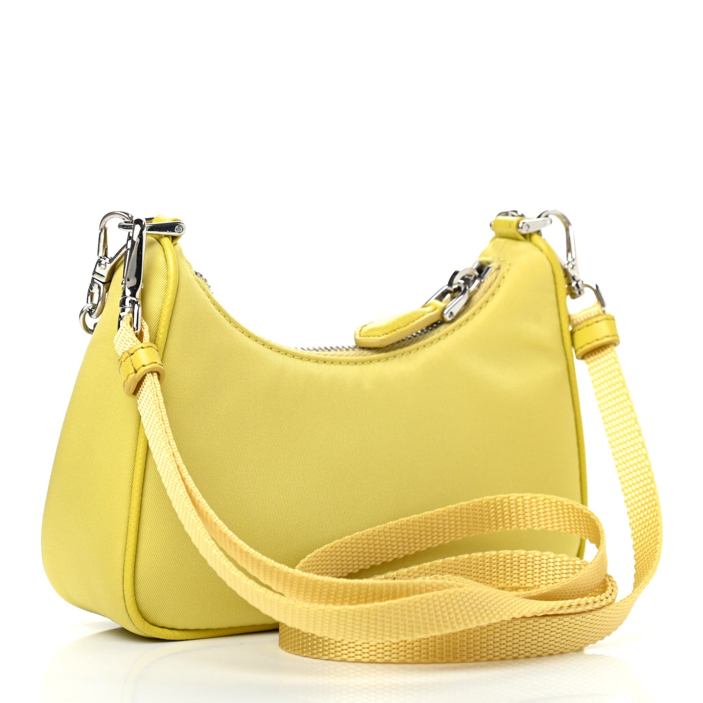 Tessuto Nylon Saffiano Mini Re-Edition 2000 Shoulder Bag Ananas
